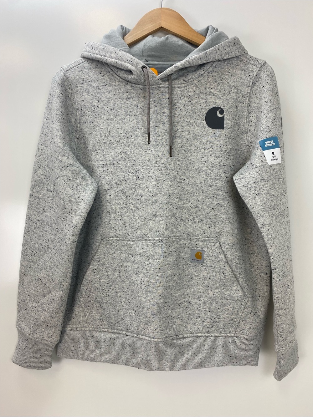 Carhartt Heather Gray Logo Pullover Hoodie